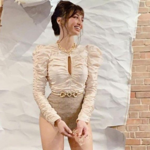 ZARA Cotton Poplin Ruched Blouse, Summer Blouse For Women, Excellent Condition - Picture 5 of 10